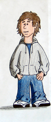 cartoon person sketch