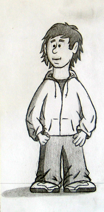 Cartoon sketch pencil