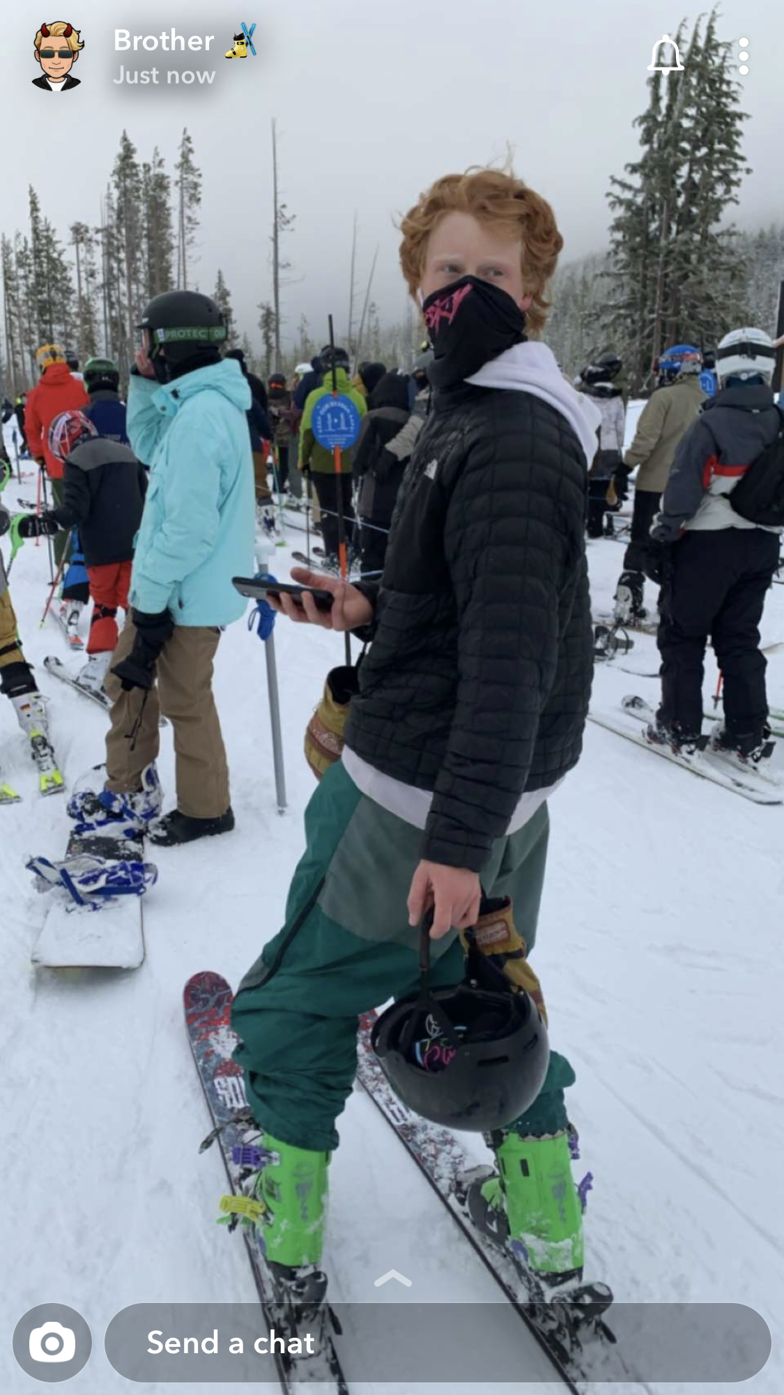 Caught all mixed up in the lift line on snap