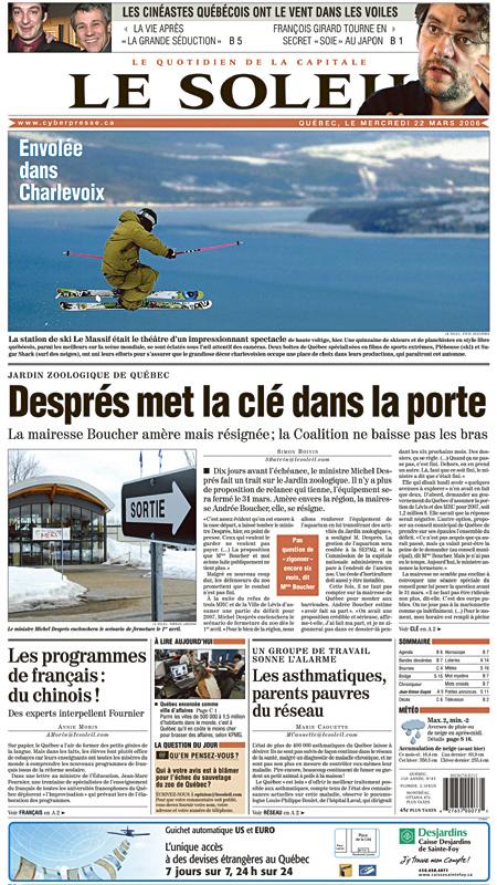 Cedric T-F in the newspaper