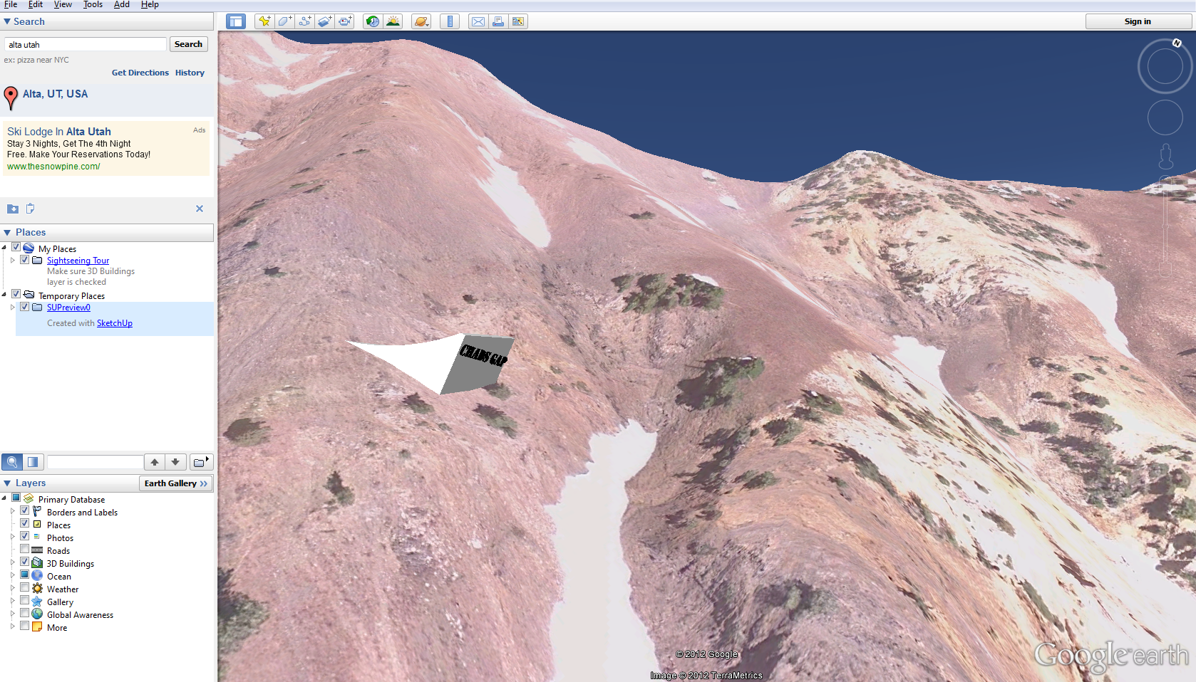 Chads Gap Google Earth