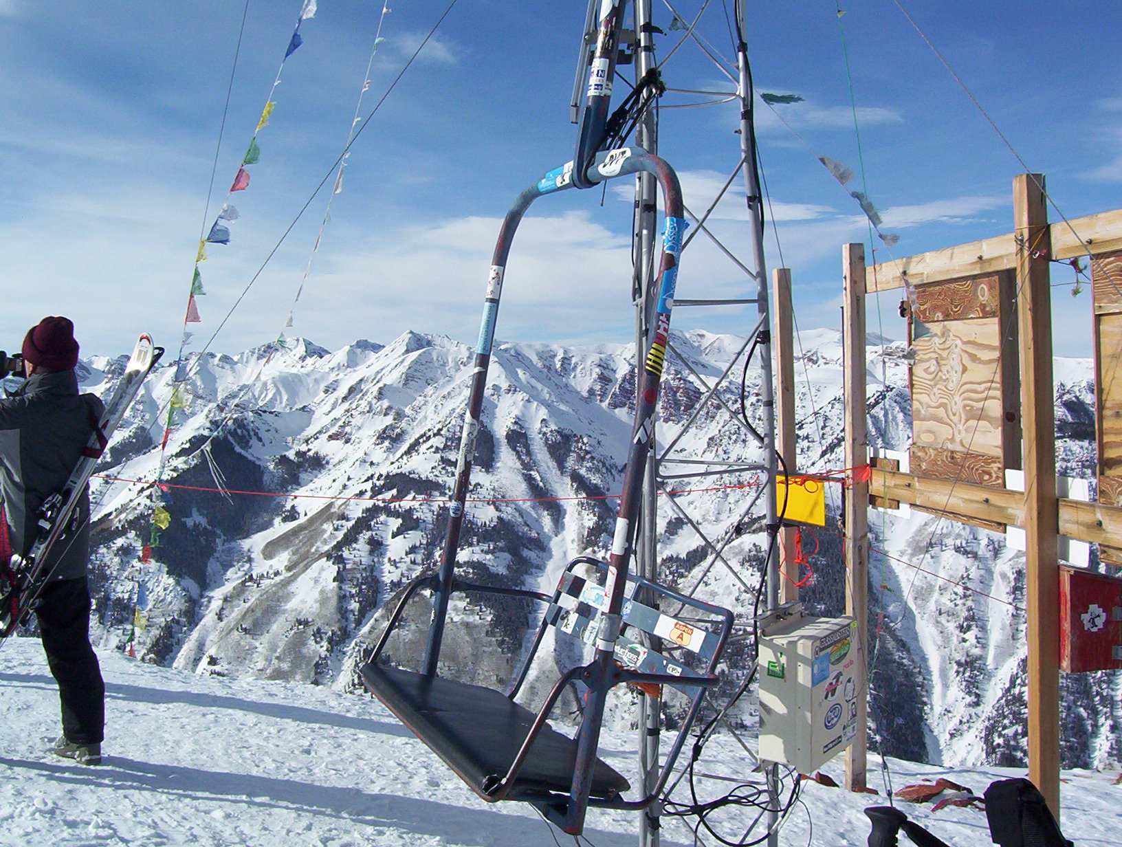 Chairlift at the top