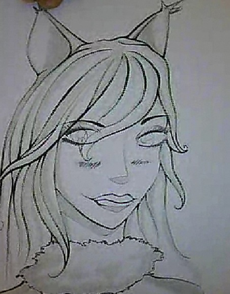 Character sketch for manga project