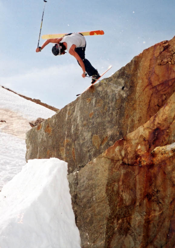 Charley Ager - one foot rock jib of gnar, pond skim in