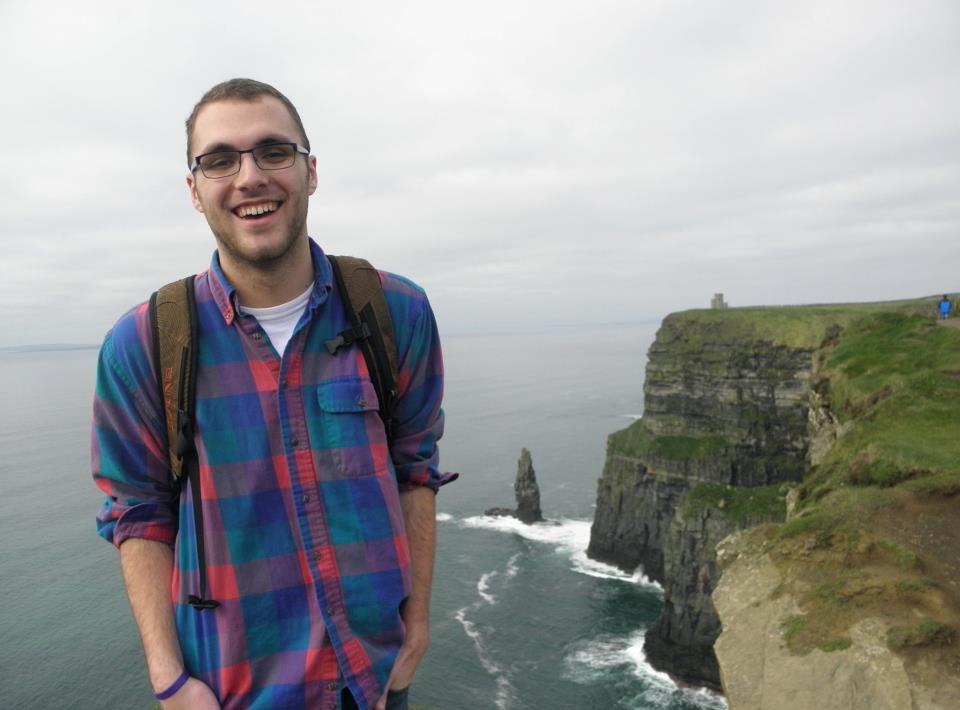 Cheesing at the Cliffs of Moher in Ireland