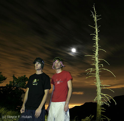 chillin at the high with LA and the OC in the background