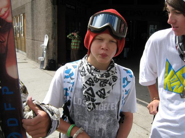 Chillin outside timberline