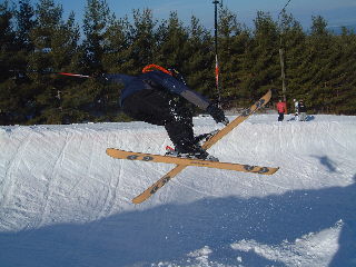 Chris "lei's" the pipe with this cross