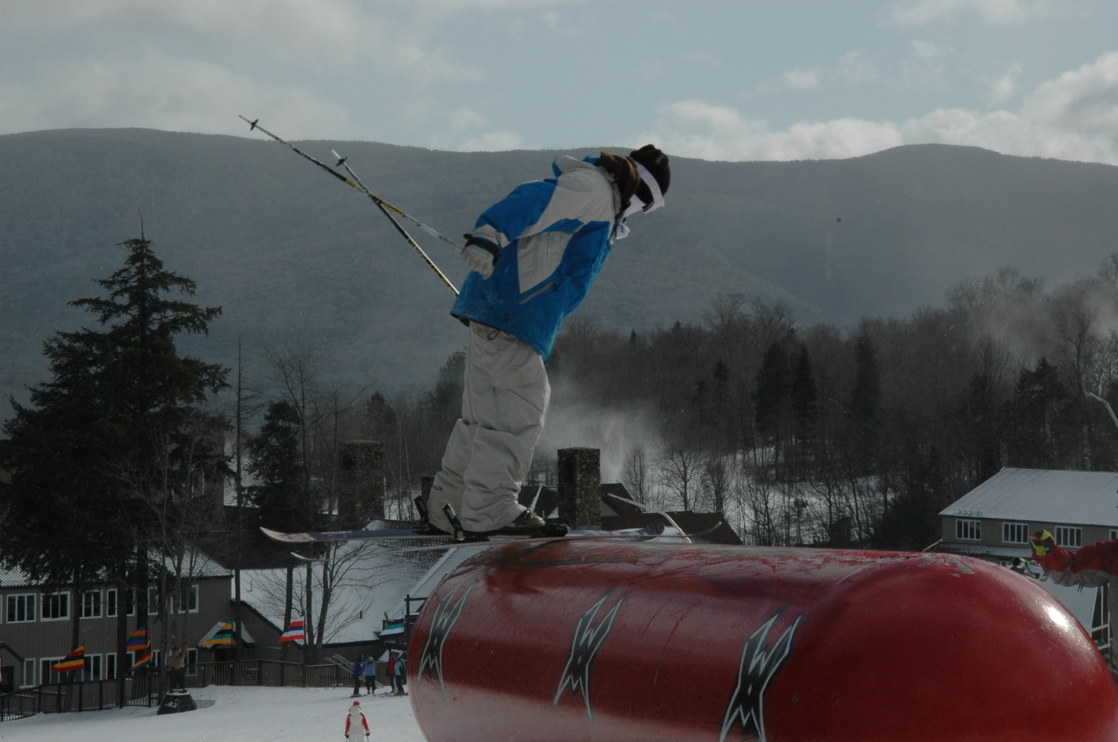 Chris nose pressing the bomb
