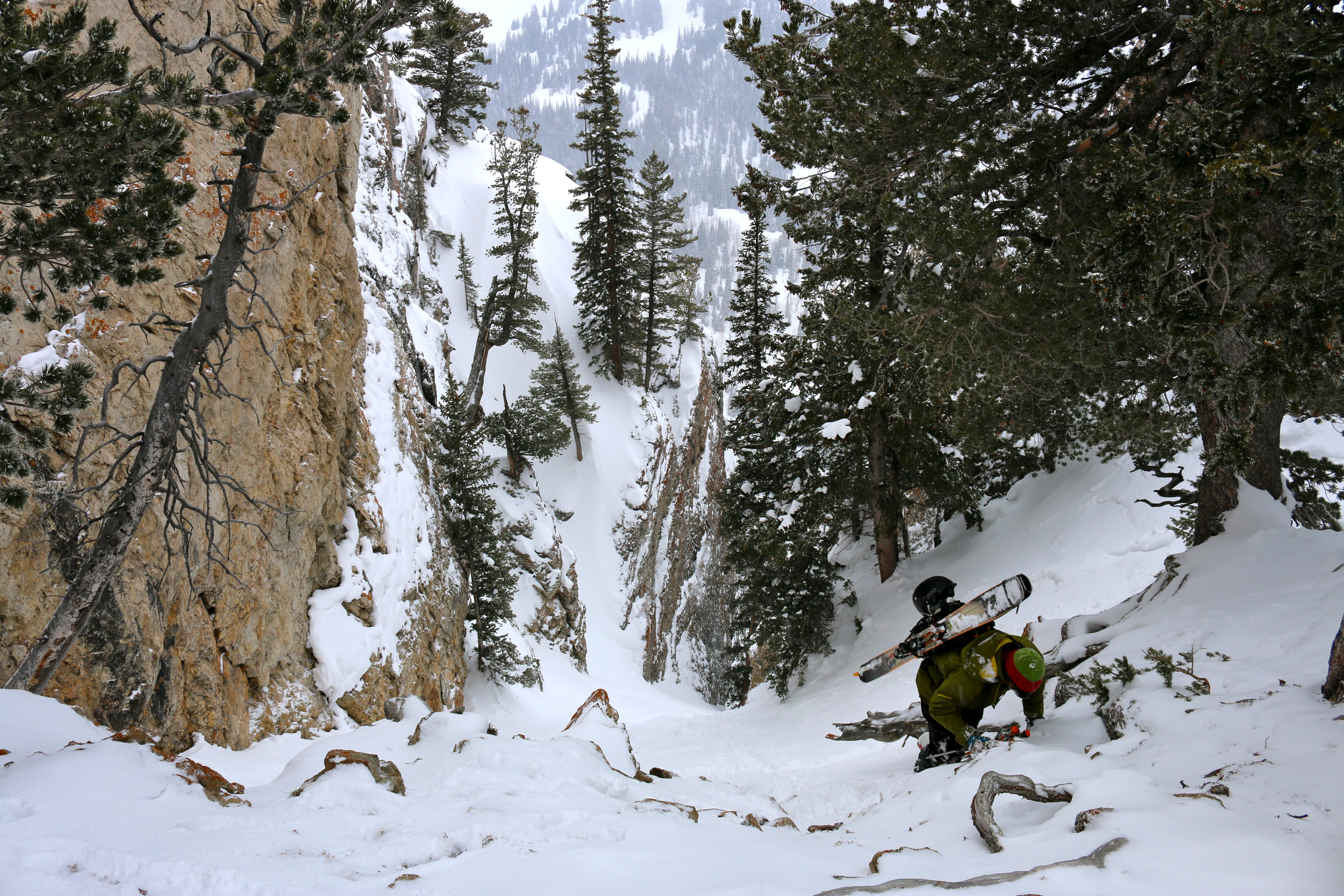 Chuting Up The Wasatch