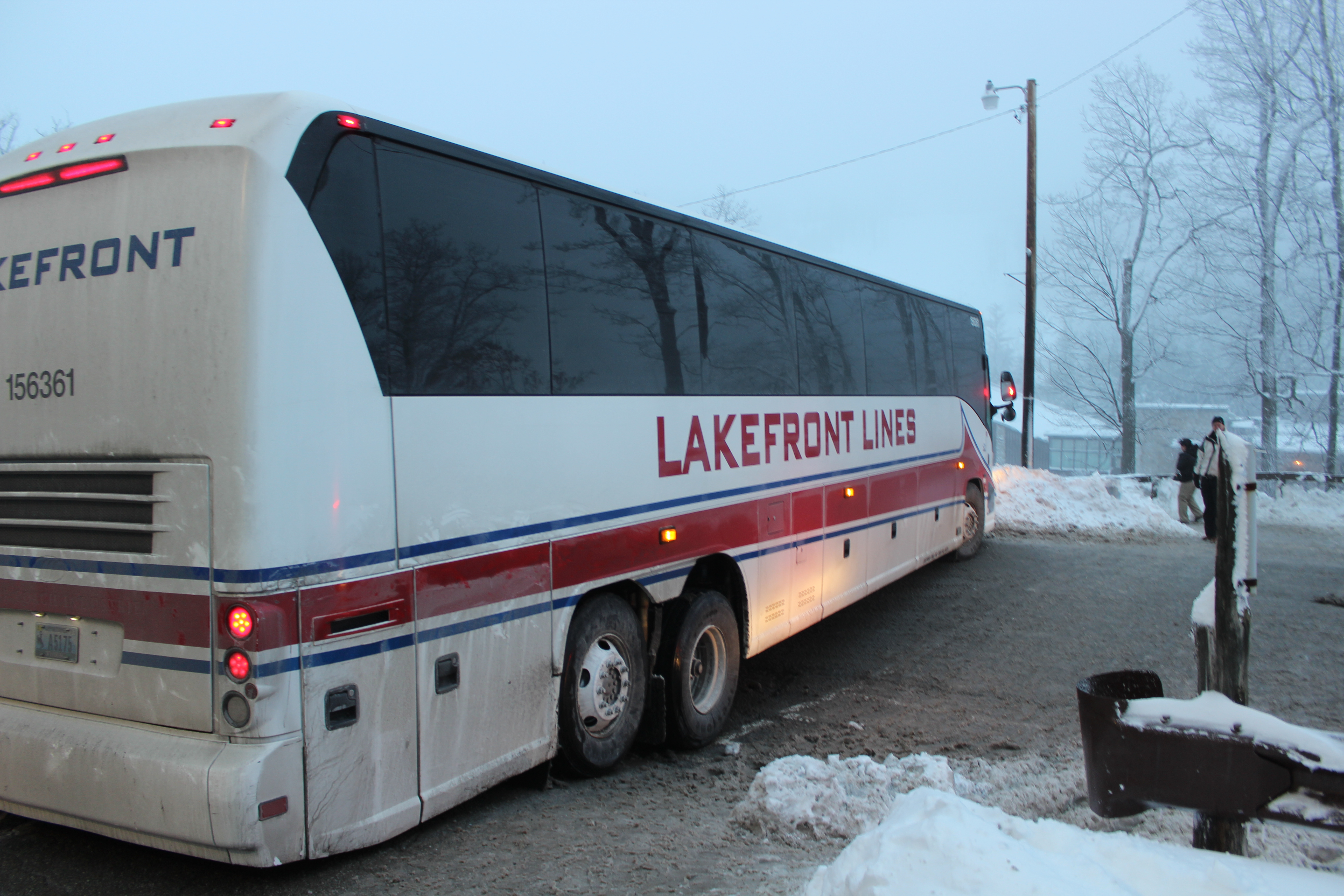 City driver blocks the TC Van from leaving Seven Springs 