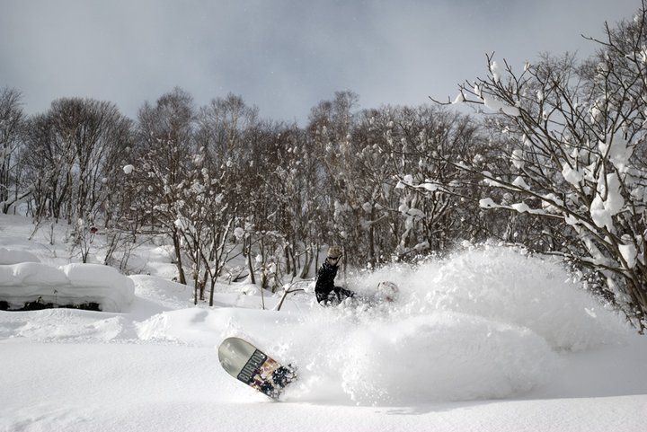 Clayton snacking on snow