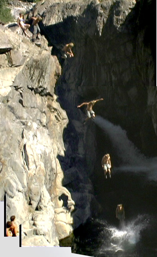 cliff at emerald pools
