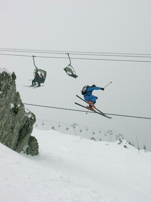 Cliff jump Chamonix II