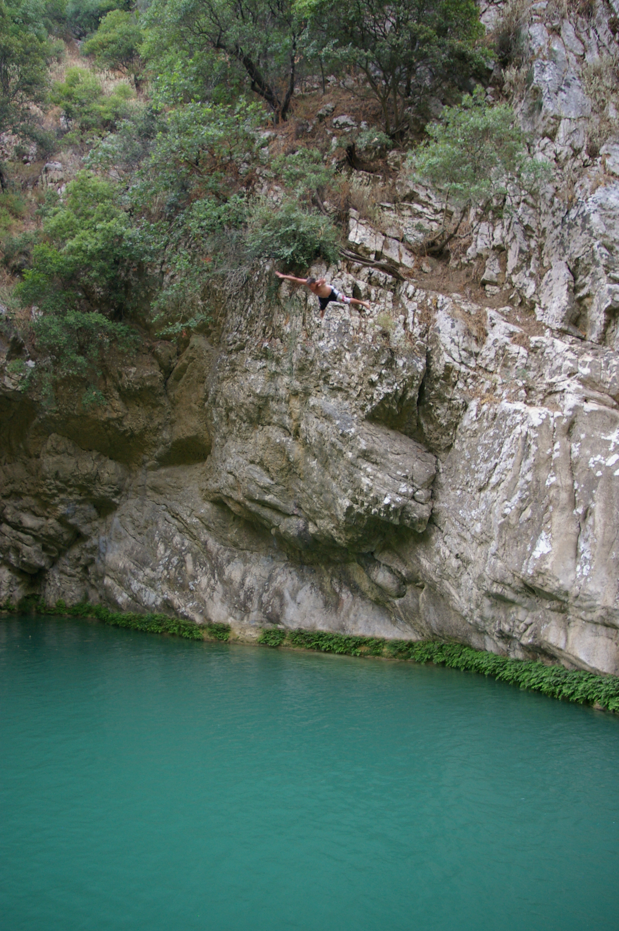 Cliff jumping