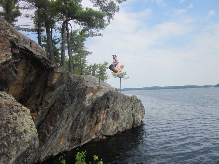 Cliff jumping