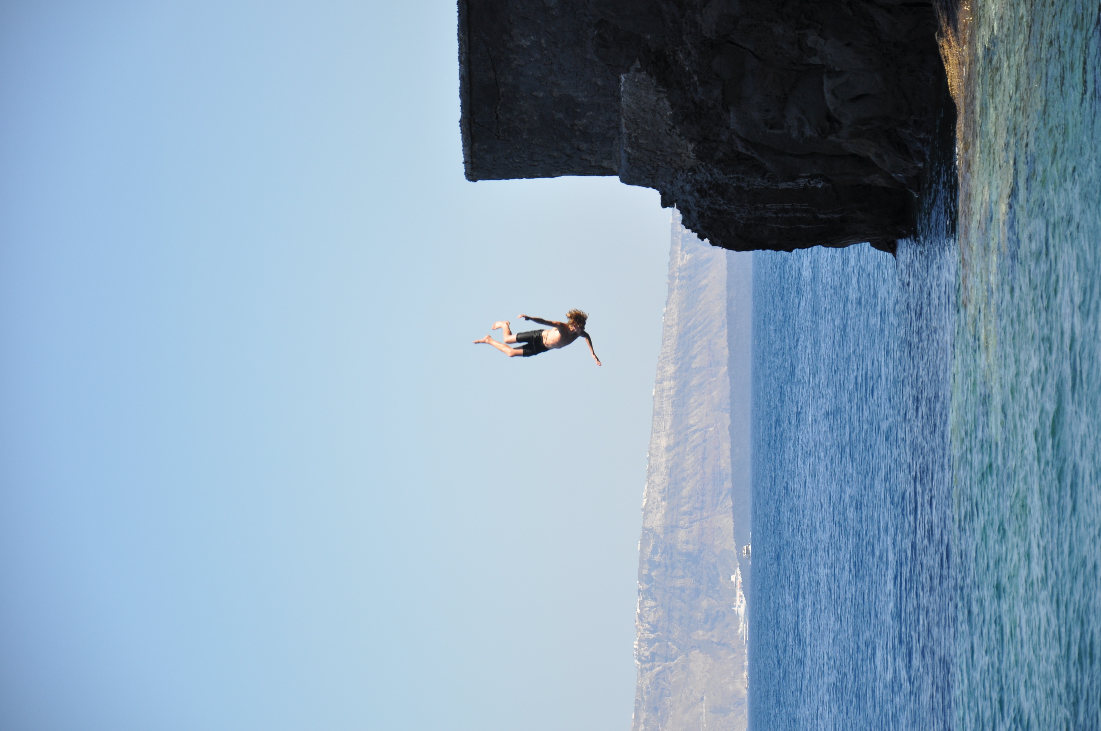 Cliff jumping