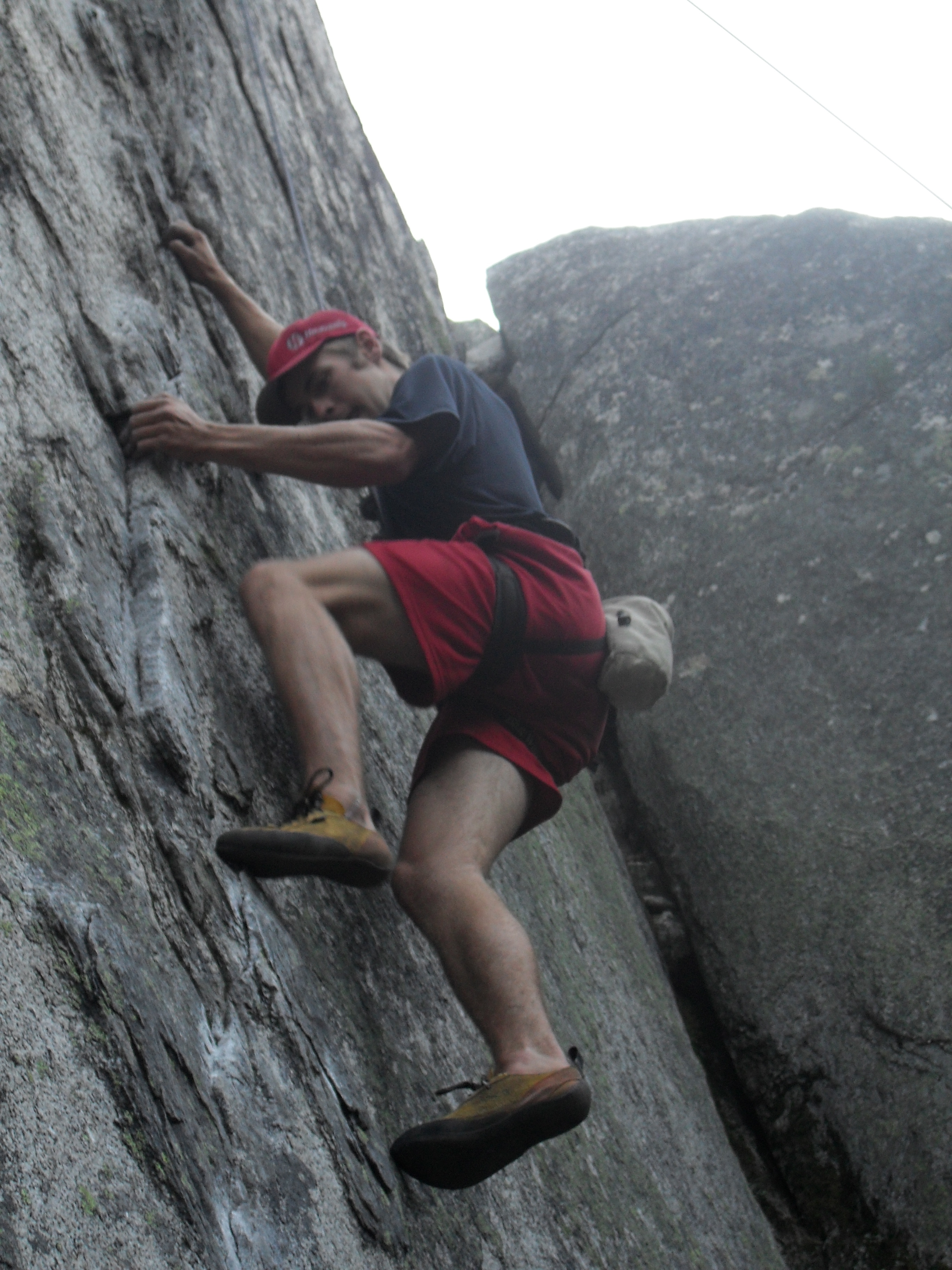 Climbing in south lake