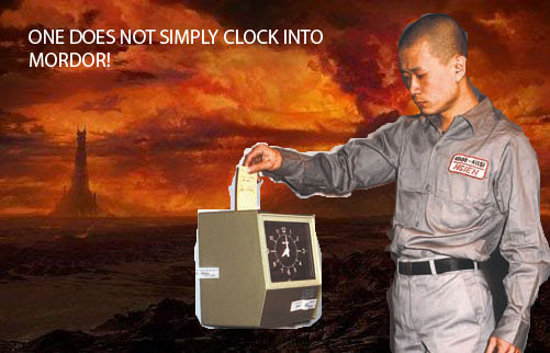 Clock Into Mordor