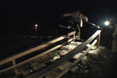 closeup shot of urban wood rail lipslide