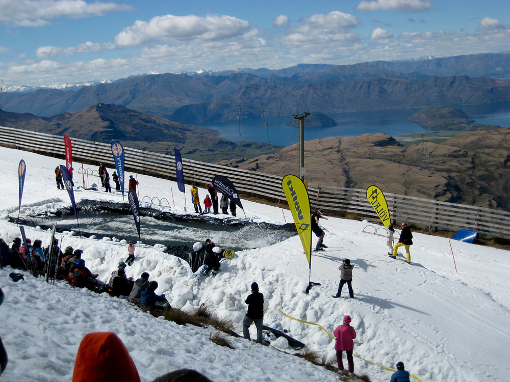 Closing day slush pool! stomped it