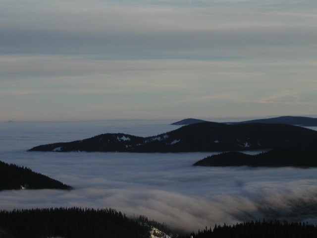 Clouds and Hills, as seen from Mt. Hood