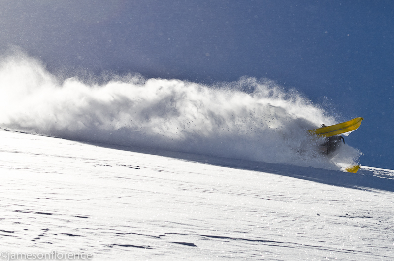 Cold smoke on the sled