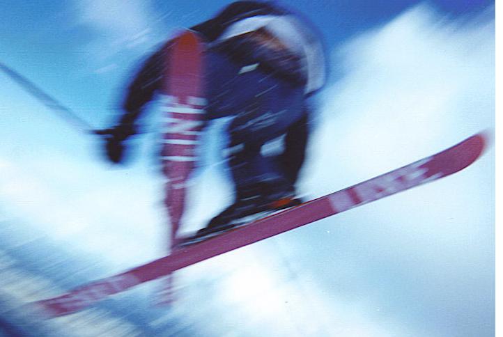 Collin jumping over max