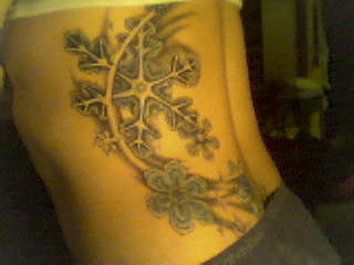 Coloured Snowflake Tat