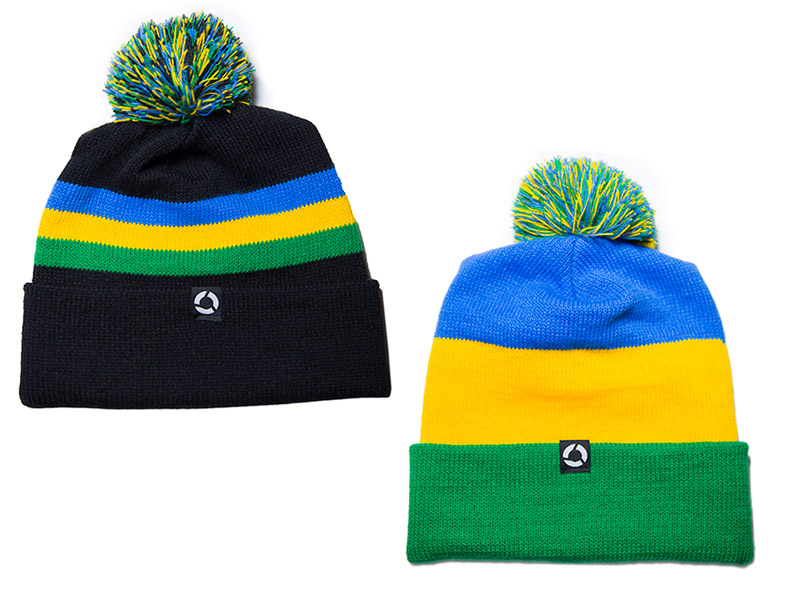 Concrete Coast Pom Beanies