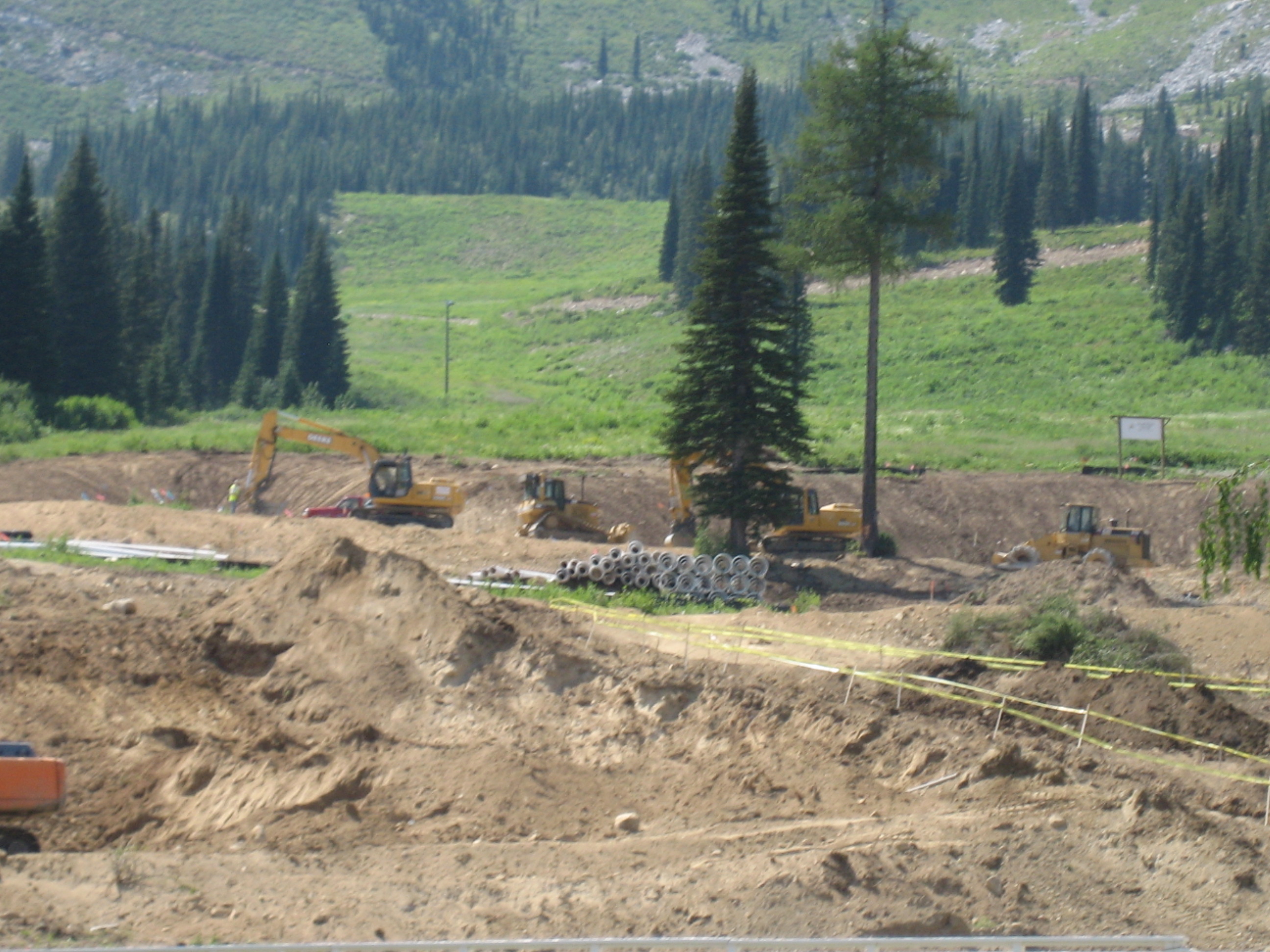 Construction at Schweitzer Mountain Resort, Summer 2007 - 5 of 8