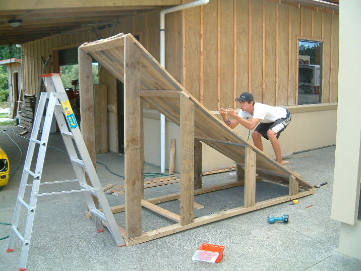 construction of water ramp. bit of race training haha