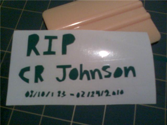 CR sticker