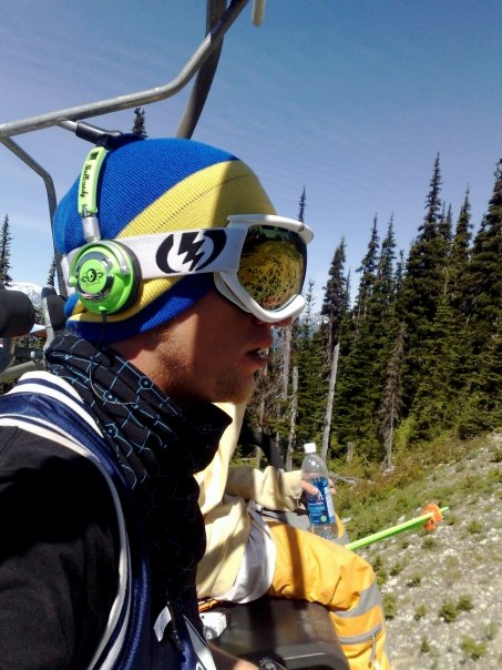 Craig on the chairlift - 2 of 2