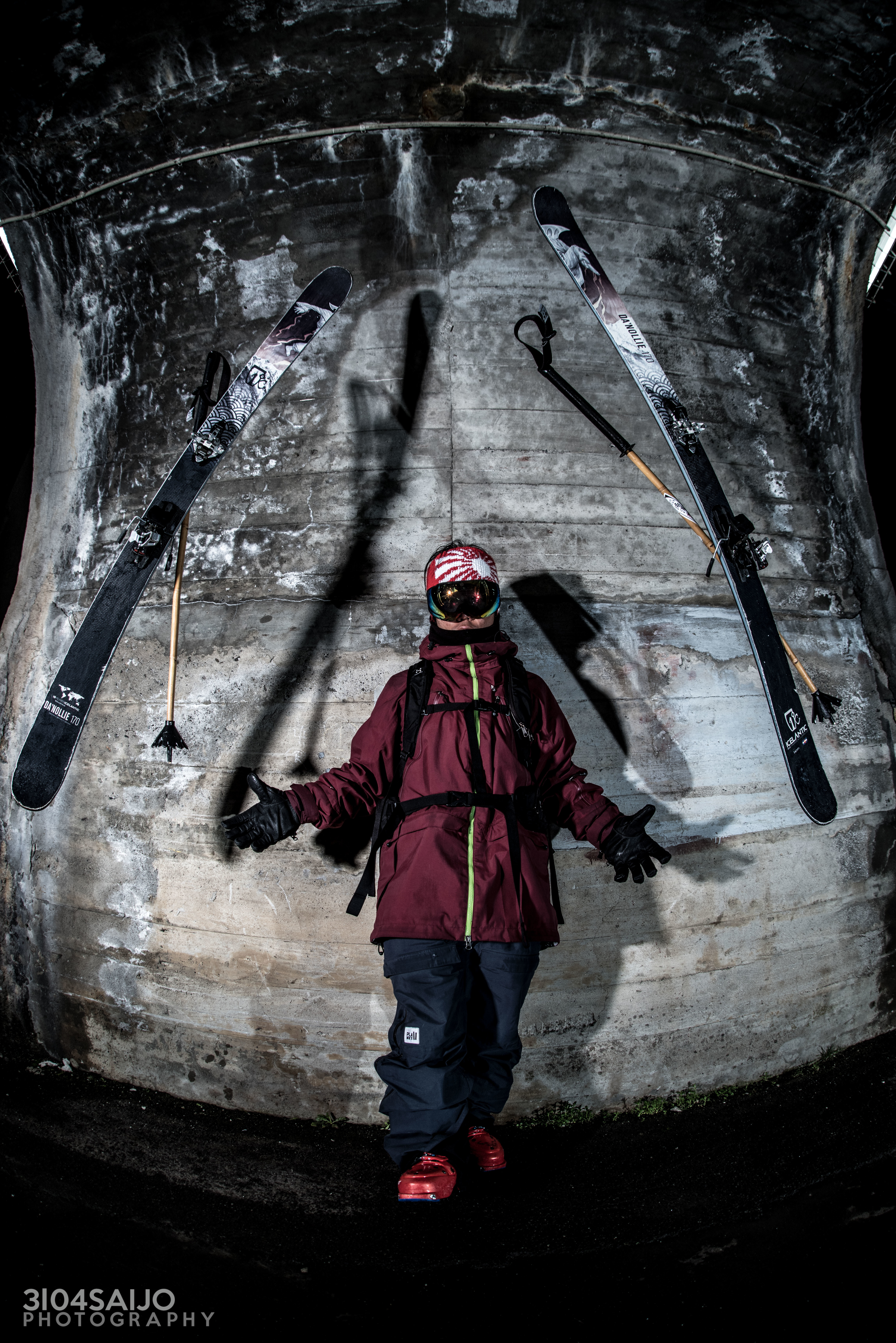 Creative freeskier