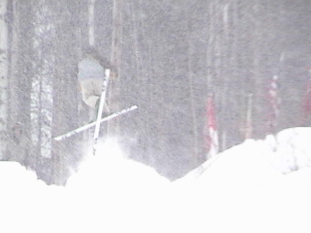 Crossed up 360 in the bumps