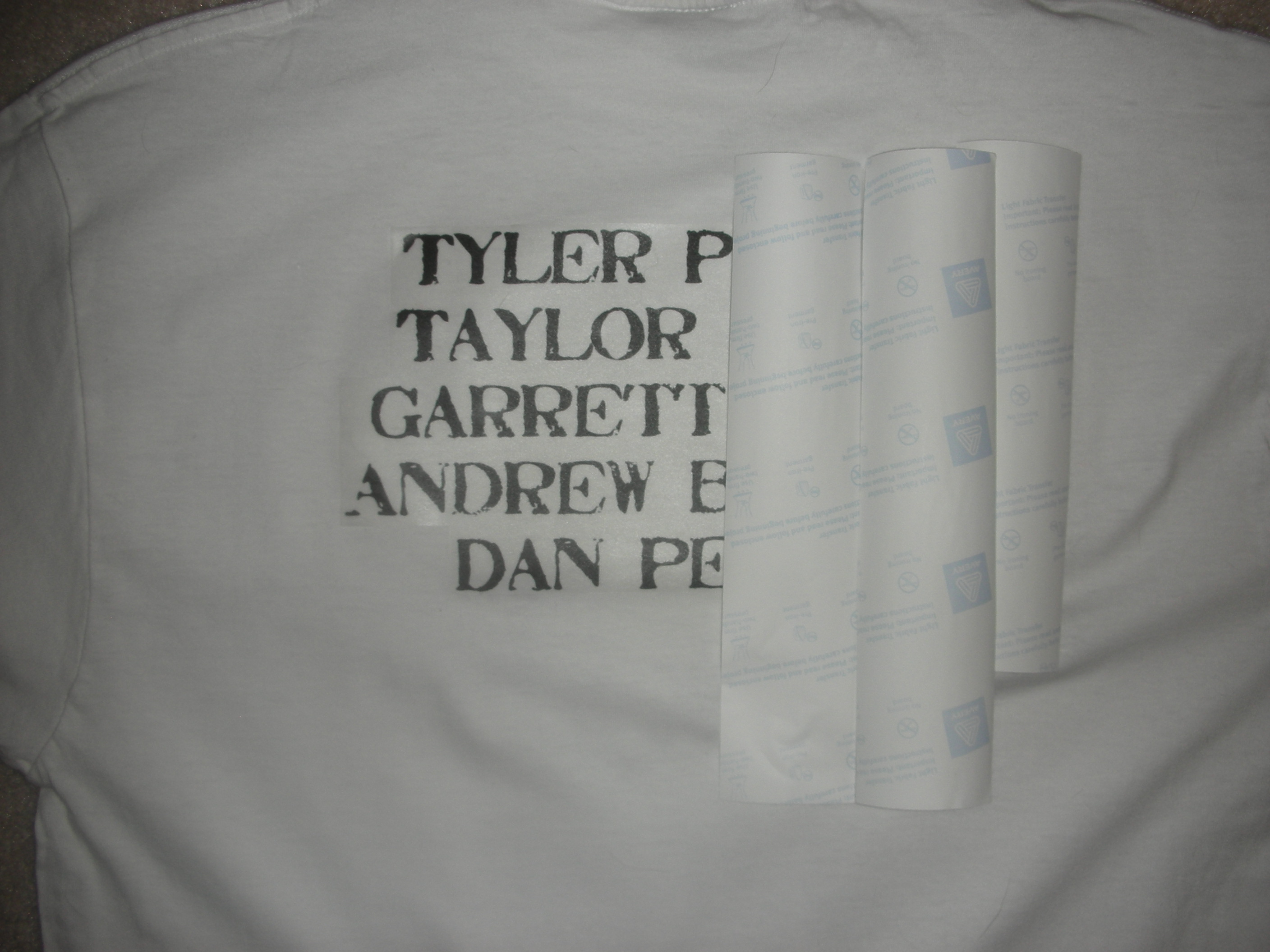 Custom Tall Tee. Fleet Crew. Back.
