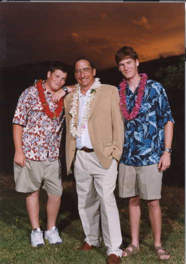 dads wedding, im on the right, dad in middle, and my brother chris on the right.