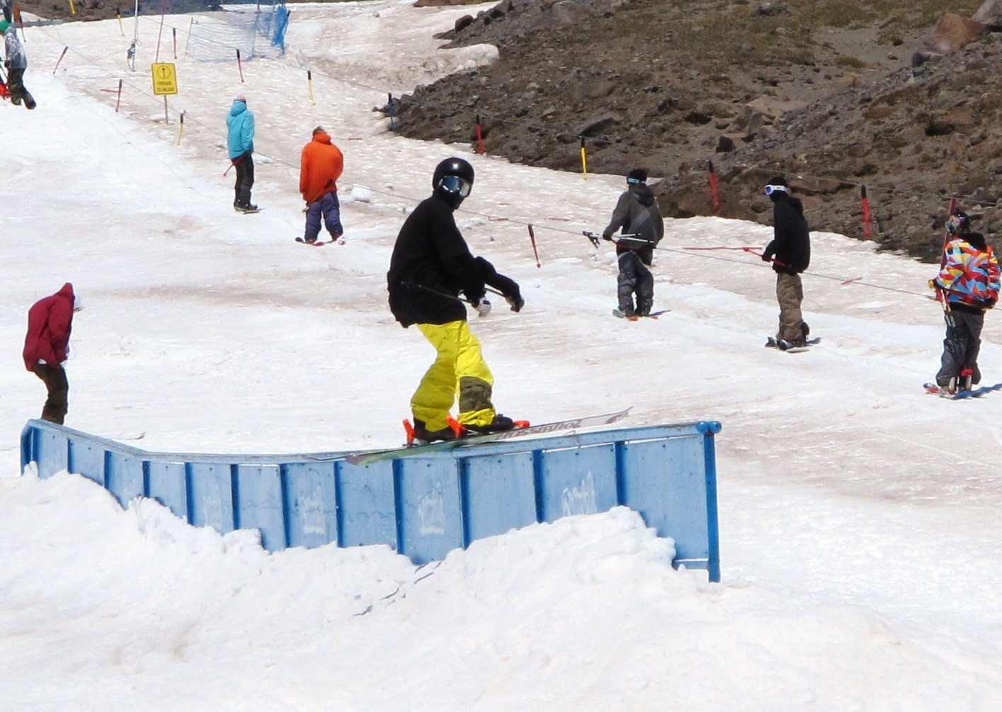 Dale slayyin the 100 ft rail