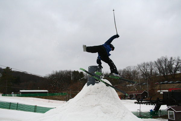 Danny says "Oh S*** t as hes tips hit the garbage can