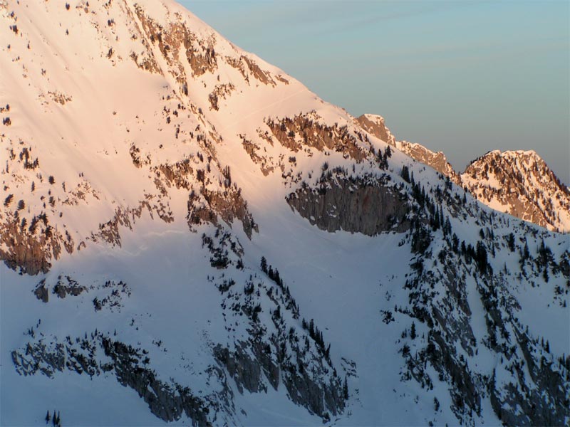 Dawn on some big terrain