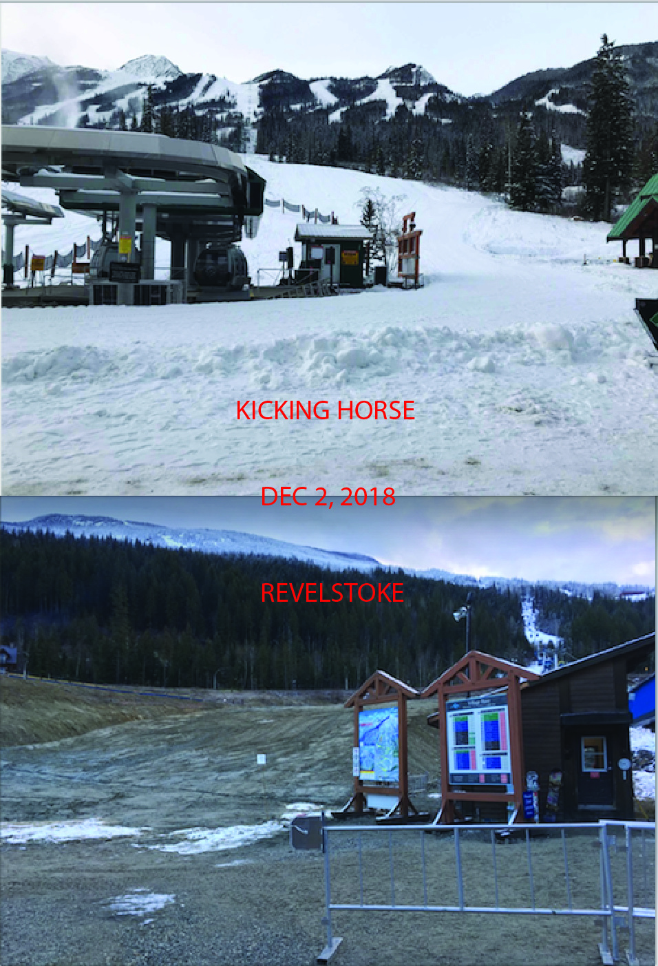 December 2 snow conditions