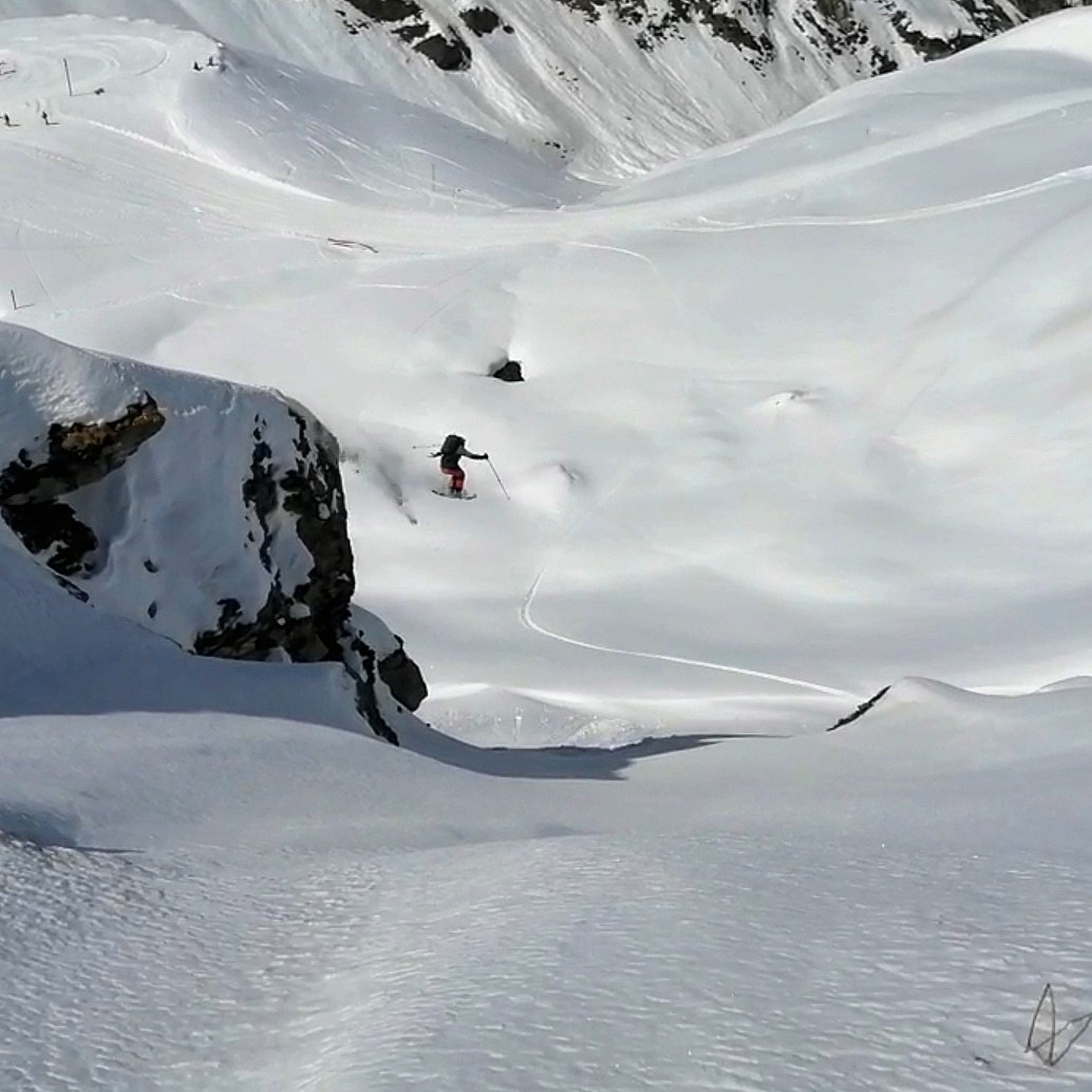 Decent size cliff drop