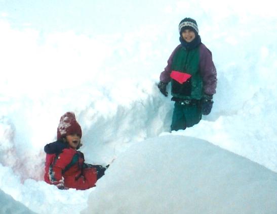 Deep snow in March when I was eight... too bad the snow this year sucked