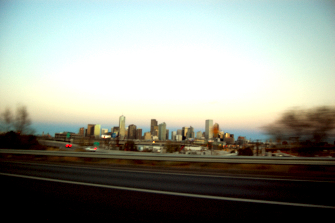 Denver from a car