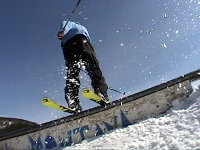 Derek on the small rail