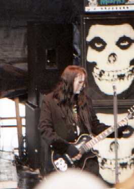 Dez Cadina, guitarist from black flag playing at misfits show, with Jerry Only and Marky Ramone