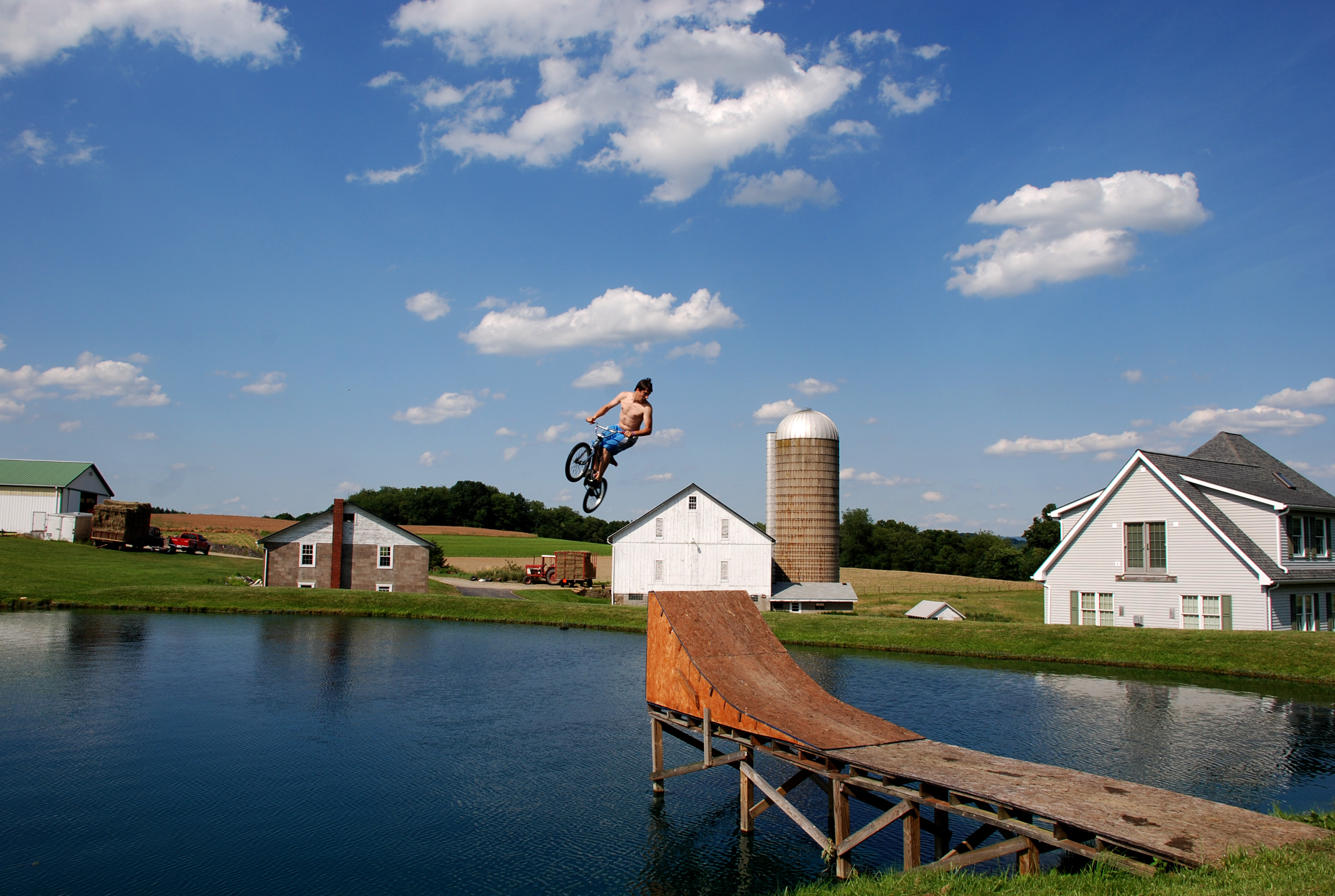 Didnt know he could bike too