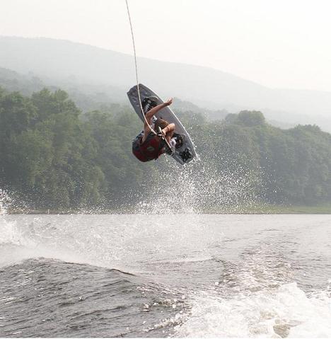 Doin' the spinny flippy shit