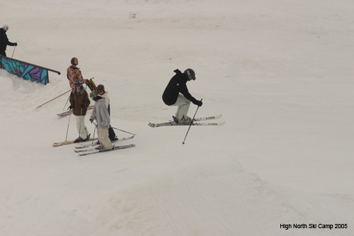 doing laps around the park